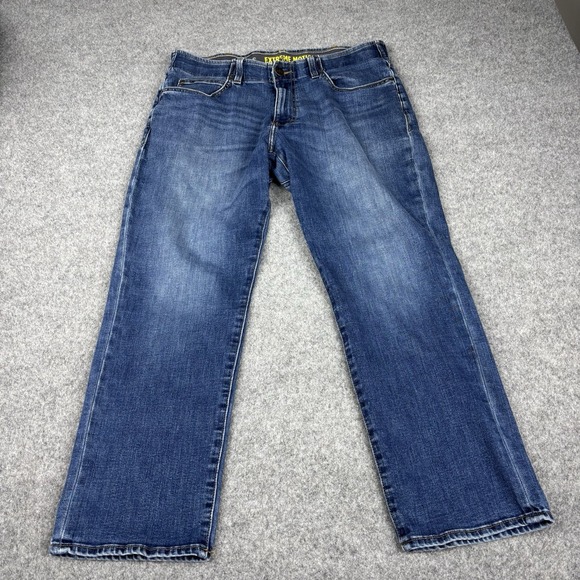 Lee Other - Lee Extreme Motion Jeans Mens 36x30 Straight Fit Tapered Leg Dark Wash Denim